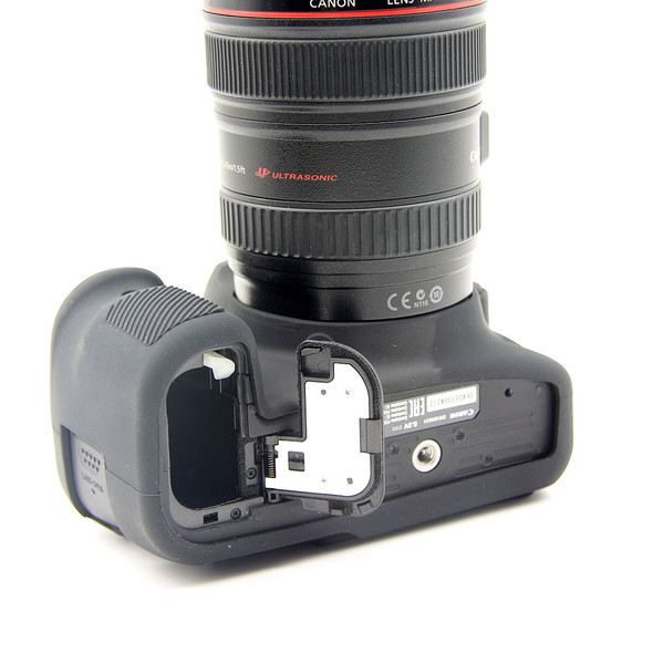 Flexible Silicone Protective Cover for Canon EOS 6D Mark II - Black