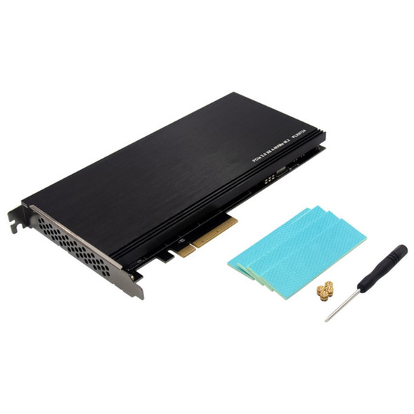 PCI-E 3.0 X8 SSD Server Expansion Card 4x M.2 Solid State Drive Conversion Card