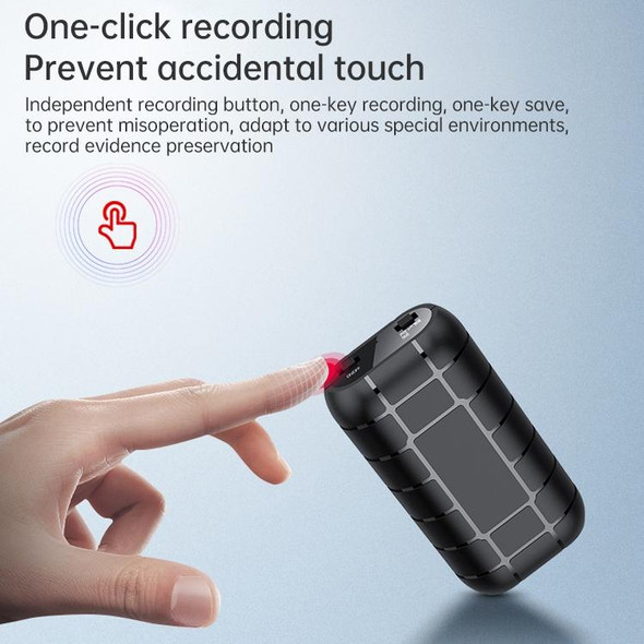 B800LI Clip-on HD Noise Reduction Recording Pen, Support TF Card & One-key Recording & OTG, Capacity:128GB(Black)