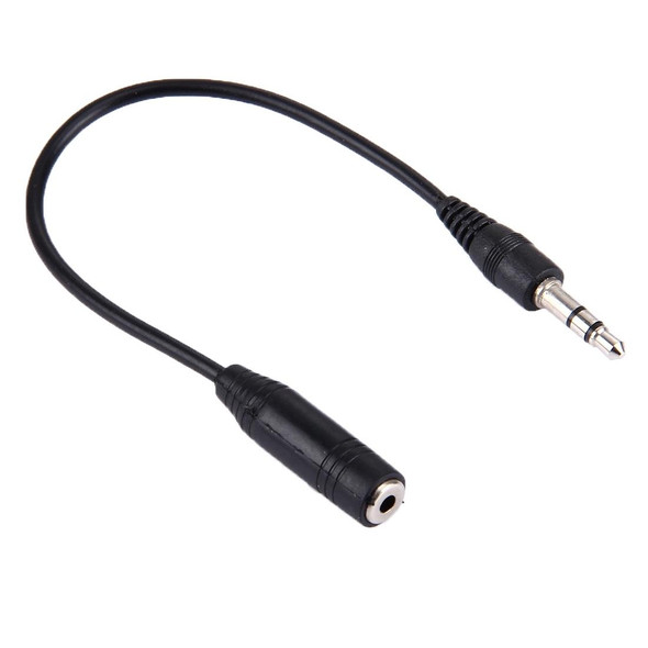 3.5 Male to 2.5 Female Converter Cable, Length: 23cm(Black)