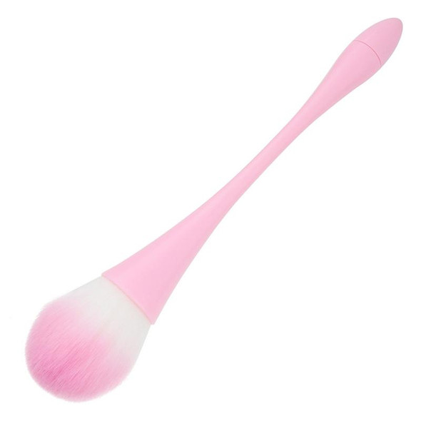 2 PCS Single Small Waist Makeup Brush Nail Powder Dust Blush Loose Powder Brush, Specification: Pink Rod Pink Hair