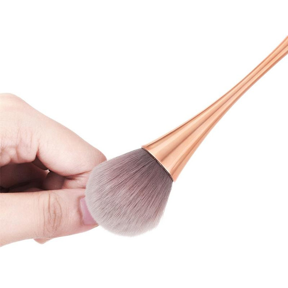 2 PCS Single Small Waist Makeup Brush Nail Powder Dust Blush Loose Powder Brush, Specification: Pink Rod Pink Hair