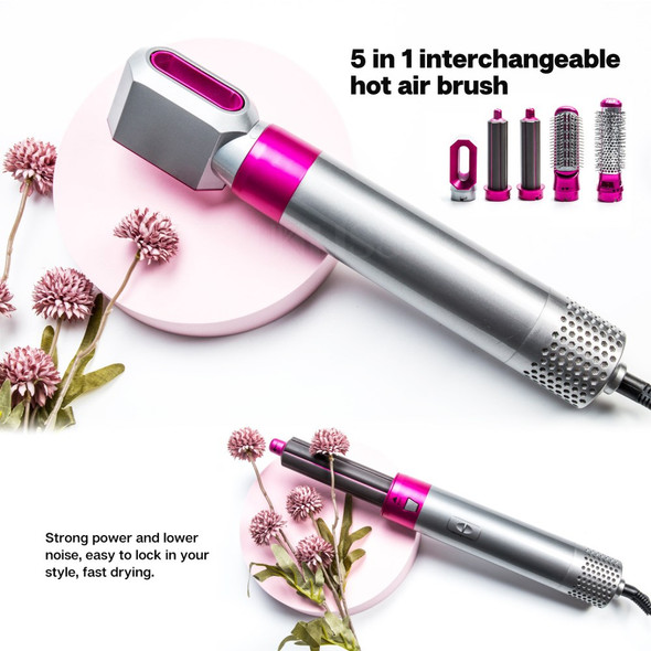 ZZ-618 5-in-1 MultiFunctional Hair Dryer Comb Hot Air Styler Comb Hair Styling Brush Hair Styling Tool - US Plug