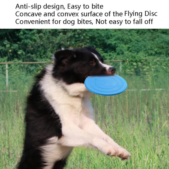 10 PCS Pet Toy Flying Disc Pet Interactive Training Floating Water Bite-Resistant Soft Flying Disc(Blue)