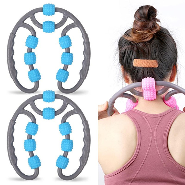 2 PCS Eight Round Yoga Training Roller Ring-Shaped Leg Massager(Blue)