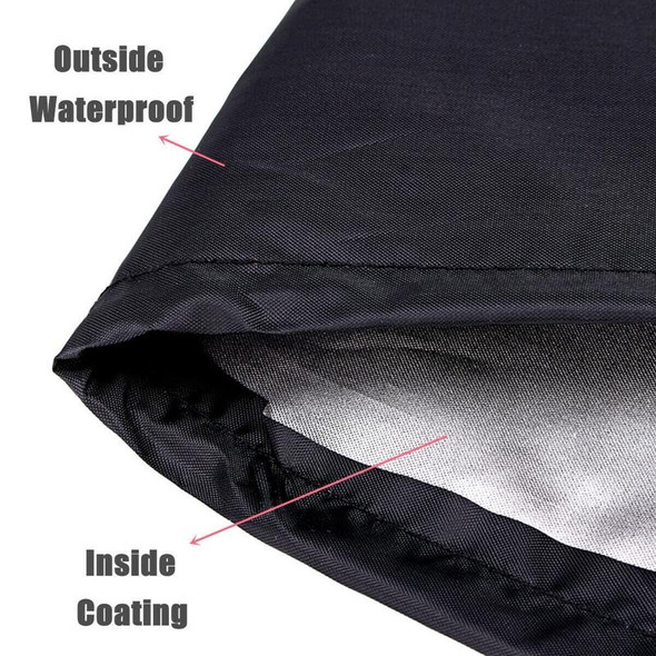 Outdoor Garden Grill Cover Rainproof Dustproof Anti-Ultraviolet Round Table Cover, Size: 74x50cm