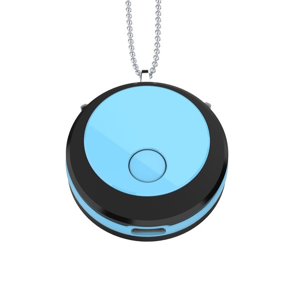 Portable Anion Air Purifier Neck Hanging Wearable Mini Negative Ion Air Purifier Necklace - Blue