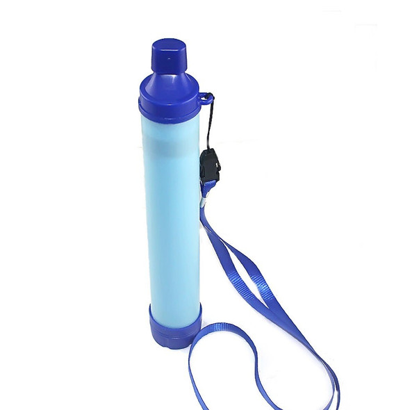 Outdoor Camping Hiking Water Filter Straw Set Dual Filter Water Purifier Portable Filtration Survival Gear with Water Bag Backwasher Extension Tube