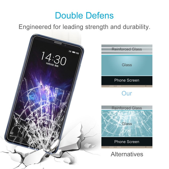 100 PCS 0.26mm 9H 2.5D Explosion-proof Tempered Glass Film for Meizu Note 8