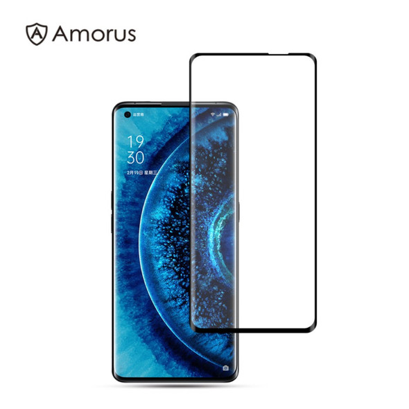 AMORUS Full Coverage 3D Curved Tempered Glass Screen Film [Full Glue] for OPPO Find X2 / X2 Pro