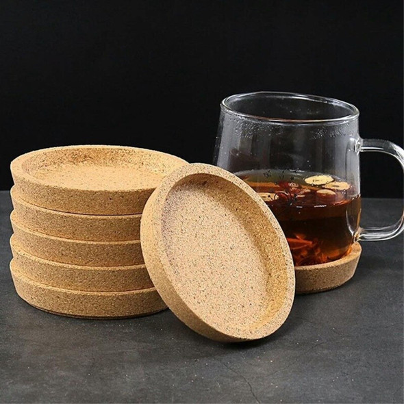 Cork Coaster Placemat Heat Resistant Round Drink Cup Pad Tray Non-slip Table Decor