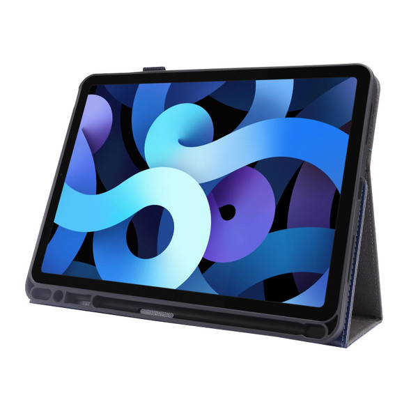 iPad Pro 11 inch /iPad Air 2022 / 2020 10.9 Crazy Horse Texture Horizontal Flip Leather Case with 2-folding Holder & Card Slot(Dark Blue)