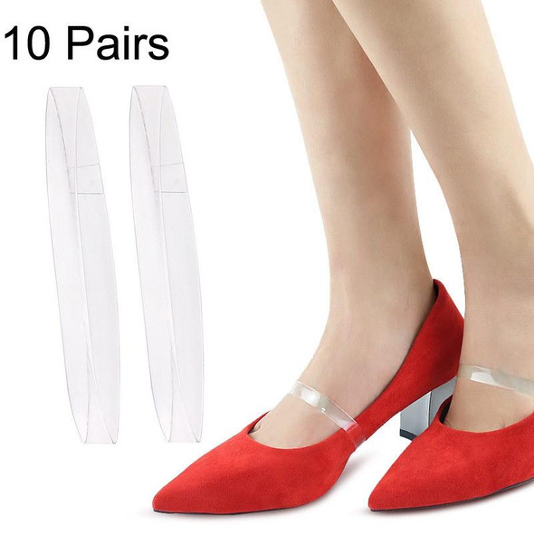 10 Pairs Invisible Transparent High Heels Anti-drop Laces(Transparent)