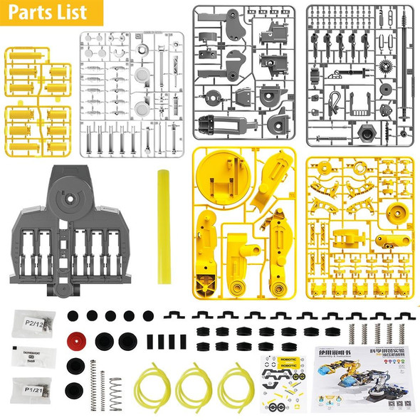 DIY Assembled Science Experiment Engineering Educational Toys(102 Yellow)