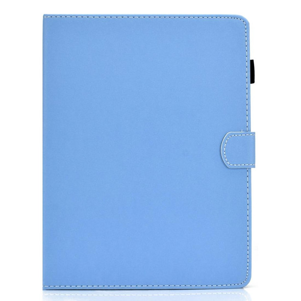 7 inch Solid Color Tablet PC Universal Magnetic Horizontal Flip Leatherette Case with Card Slots & Holder(Blue)