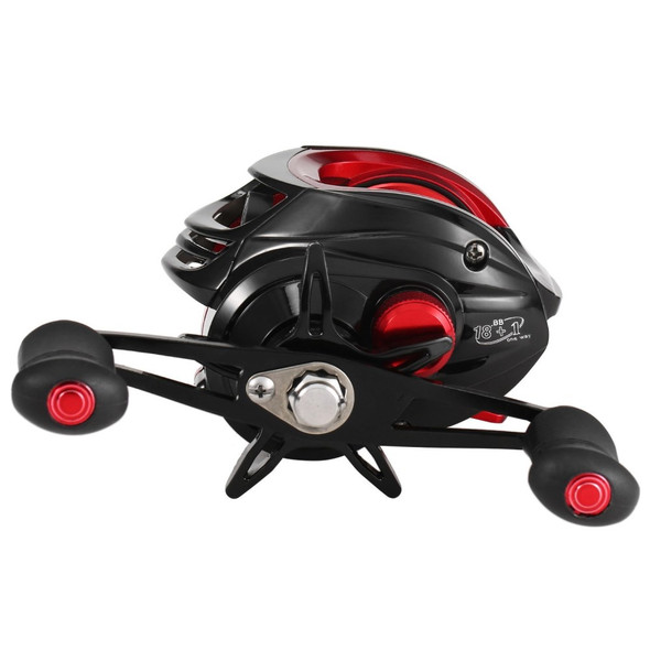 Baitcasting Reel 18+1BB Ball Bearings Baitcasting Fishing Reel High Speed 7.2: 1 Gear Ratio Magnetic Brake System - Left