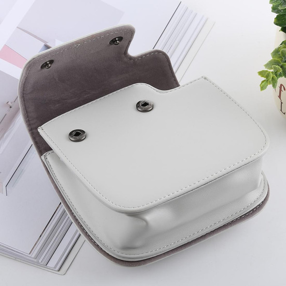 Retro Style Full Body Camera PU Leather Case Bag with Strap for FUJIFILM instax mini 9 / mini 8+ / mini 8(White)