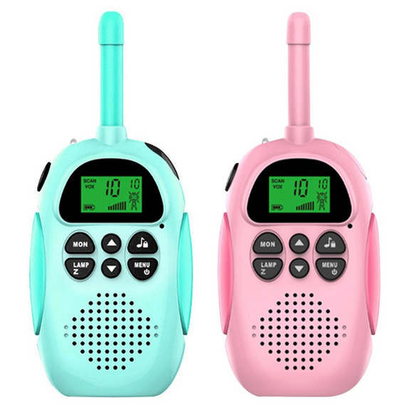 D01 Smart Wireless 3km Long-distance Walkie Talkie Parent-child Voice Interphone Interactive Toy - Blue/Pink
