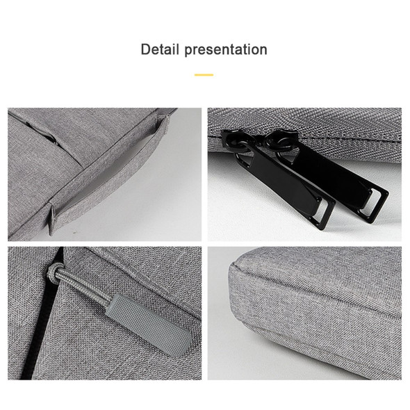 ST02 Laptop Bag Sleeve Notebook Carry Case Waterproof Laptop Cover for 11.6-12.5 inch Notebook - Grey