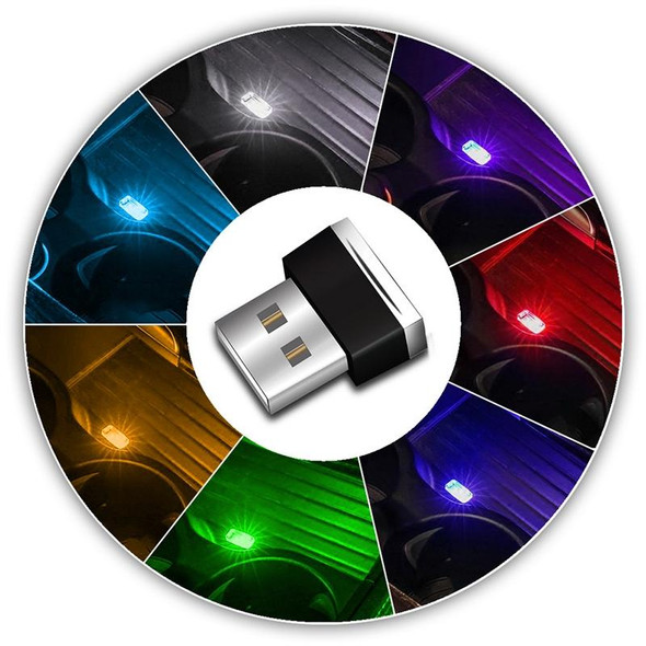Universal PC Car USB LED Atmosphere Lights Emergency Lighting Decorative Lamp (Yellow Light)