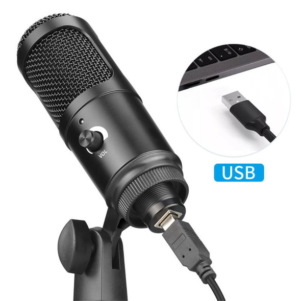 AK-50 USB Condenser Recording Microphone for Laptop Computer