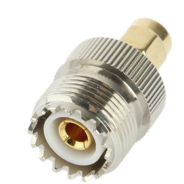 Coaxial RF SMA-J to SL-16 / SMA Male to M (UHF) Adapter(Silver)