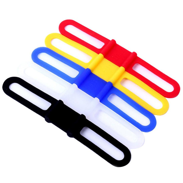 5 PCS Bike Bicycle High Strength Straps Holder - Cellphone Lights Computer, Random Color Delivery