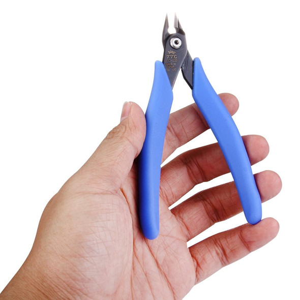 FC-120 Mini Electronic Pliers Diagonal Side Cutting  Cable Wire Cutter Repair Hand Tool(Blue)