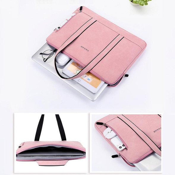 Q5 PU Waterproof and Wear-resistant Laptop Liner Bag, Size: 13 / 13.3 inch(Pink)