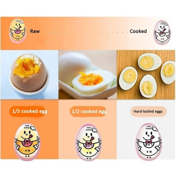 3 PCS Boiled Egg Timer Reminder Color-changing Cartoon Egg Timer, Specification: Blue Alphabet