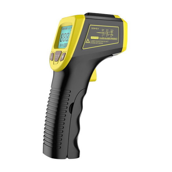 GM320S Non-contact Handheld Industrial Infrared Thermometer High Precision LCD Display Backlit Temperature Tester - Yellow