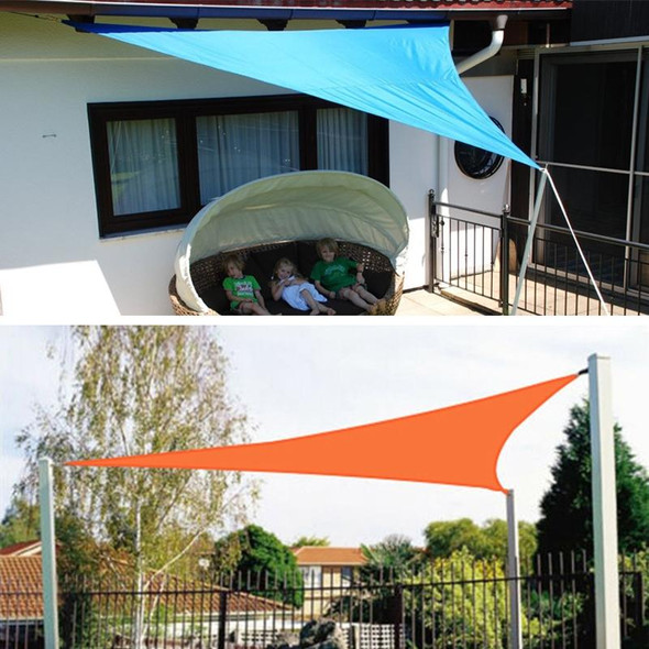 Triangle Outdoor Garden Sunshade Sail Waterproof Anti-UV Canopy, Size: 3m x 3m x 4.3m(Black)