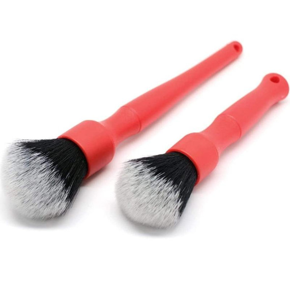 Car Air Conditioner Outlet Brush Interior Cleaning Soft Brush, Specification: Small+Large(Red)