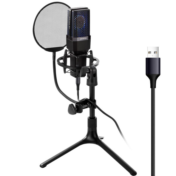 YANMAI X1 USB Condenser Recording Microphone Kit with Stand Shock Mount for PC Karaoke Live Streaming Studio