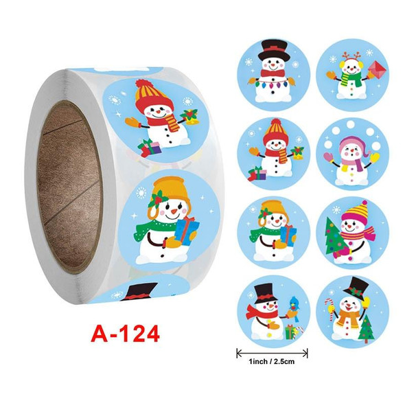 10 PCS Christmas Decoration Gift Series Stickers Label, Size: 2.5cm / 1inch(A-124)