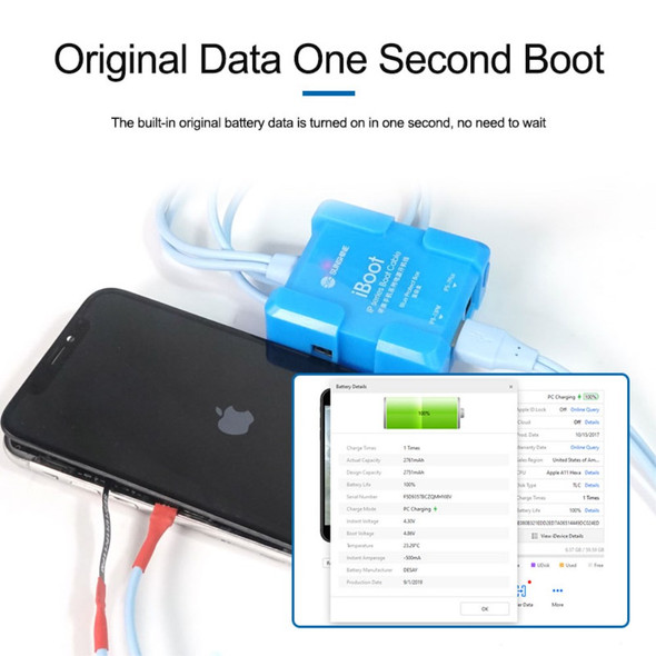 SUNSHINE iBoot A IP Mobile Series Power Cable DC Power Supply Test Cable for iPhone 6G-13PM Series Motherboard Repair Boot Line