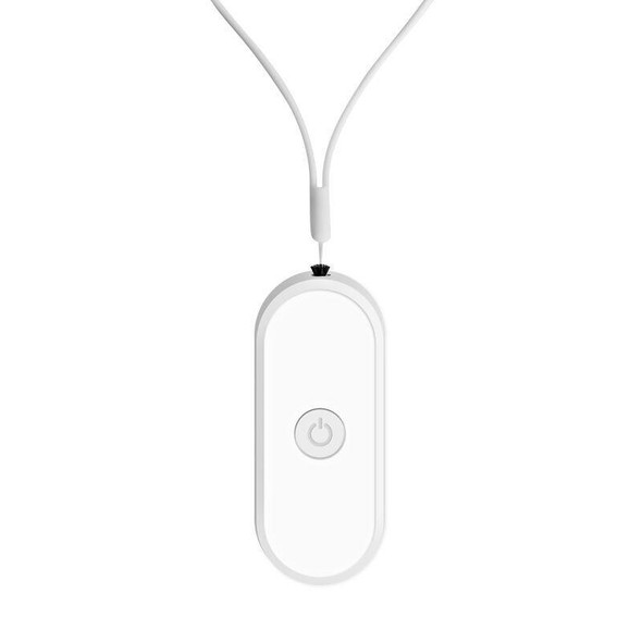 EP206 Hanging Neck Negative Ion Necklace Air Purifier(White)