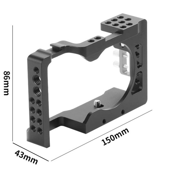 POYINCO PY-026 for Sony A6100/A6300/A6400/A6500 Protective Cage Aluminum Alloy Expansion Frame Camera Accessory