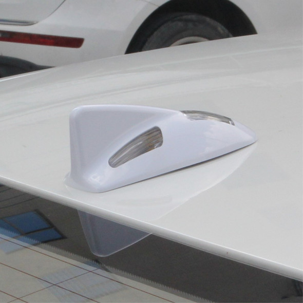 TRASAN D03 Solar Car Roof Shark Fin Antenna Flashing LED Warning Light Vehicle Decorative Lamp - Grey