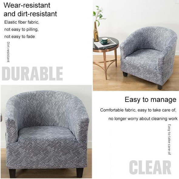 Elastic All-inclusive Single Semicircle Printed Sofa Cover(Urban Life)