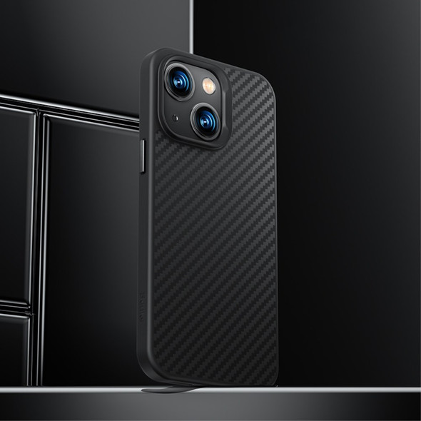 X-LEVEL Nano Kevlar Series for iPhone 14 Pro Max Carbon Fiber Magnetic  Phone Case Ultra Slim Aramid Fiber Drop-proof Back Cover - Black Wholesale