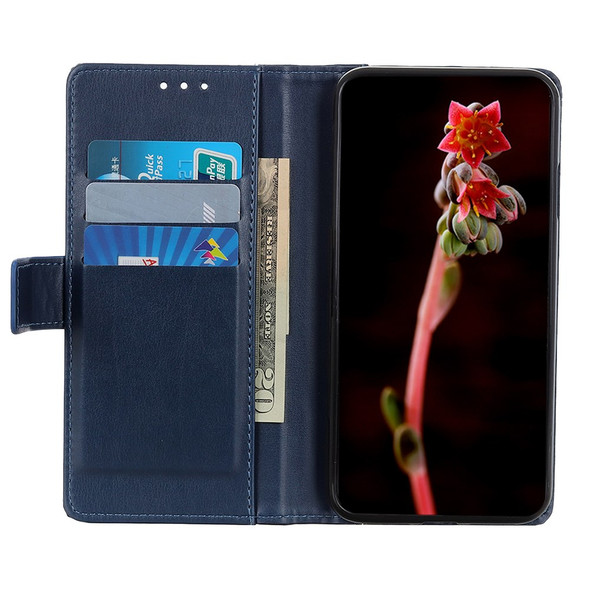 For OnePlus Nord N20 5G PU Leather Wallet Case Magnetic Closing Soft TPU Shockproof Cover with Stand - Blue