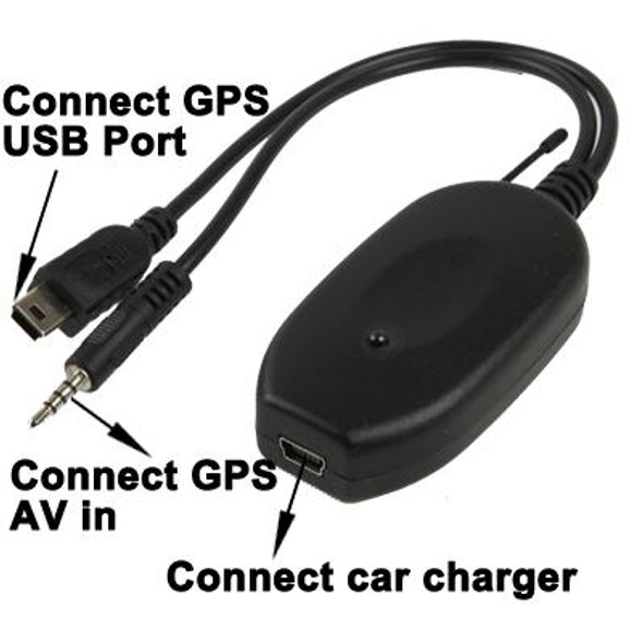2.4G GPS Wireless Car Rearview Reversing Parking Backup Color Camera, Wide viewing angle: 120 Degrees(WX2537BS)(Black)
