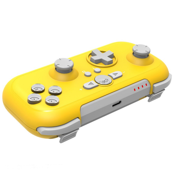 IPEGA PG-SW021 Portable Wireless Controller Bluetooth Handle Gamepad Dual Motor Vibration Joystick with Protector for Nintendo Switch/PS3/Android/Computer - Yellow