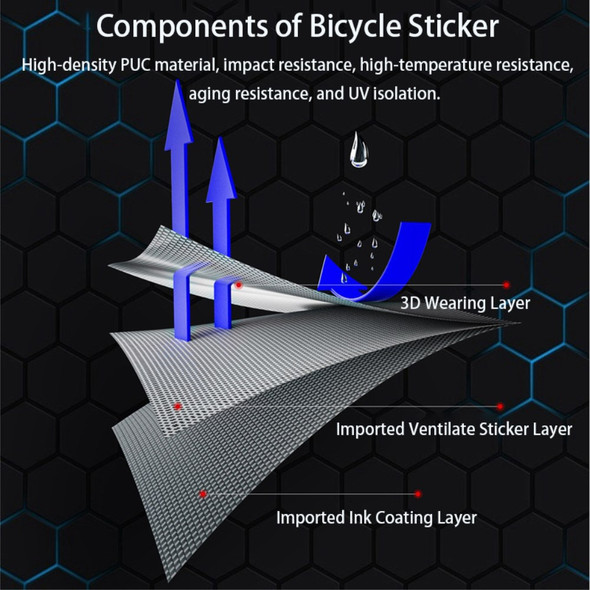 ENLEE Bike Stickers for Frame Protection Waterproof Bicycle Tape Mountain Bike Scratch Resistant Stickers Set Frame Guard Accessories - Chimpanzee