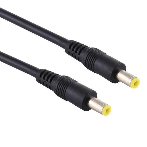 50cm 8A DC Power Plug 5.5 x 2.5mm Male To Male Adapter Cable - Black