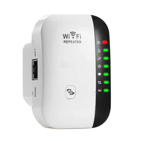 Wireless WiFi Repeater WiFi Range Extender Router Wi-Fi Signal Amplifier 2.4G 300Mbps WiFi Booster - EU Plug