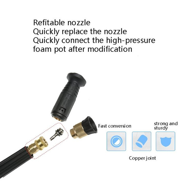 2 PCS High-Pressure Water Sprinklers Live Connection And Quick Plug-In Sockets - Threaded Connection Of Washing Machine Nozzles, Specification: Inner G1/4