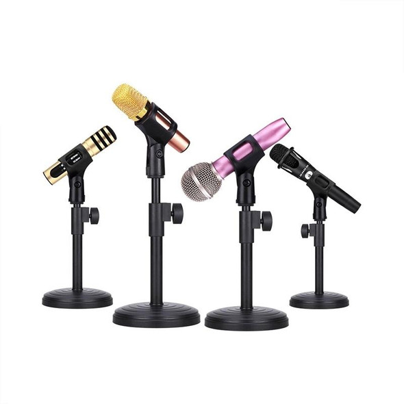 2 PCS Desktop Microphone Stand Desktop Multifunctional Live Microphone Stand with Lifting (ZM-02)