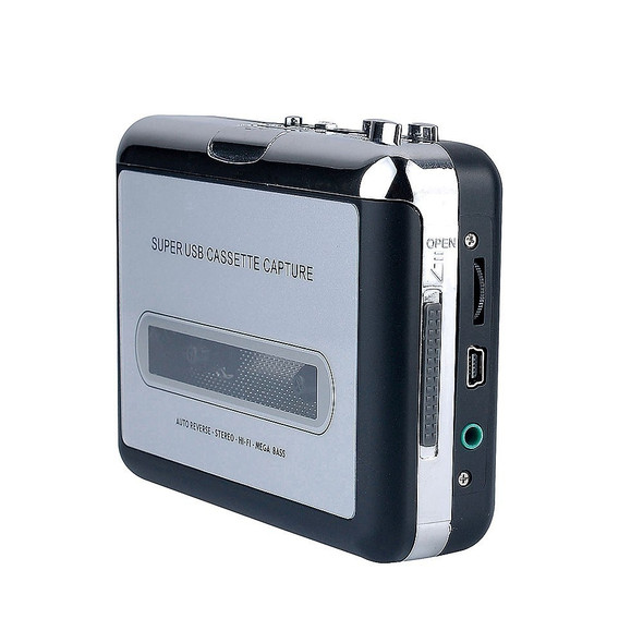 USB Cassette Player Portable Tape Player Captures MP3/CD Audio Music via USB for Laptop PC and Mac